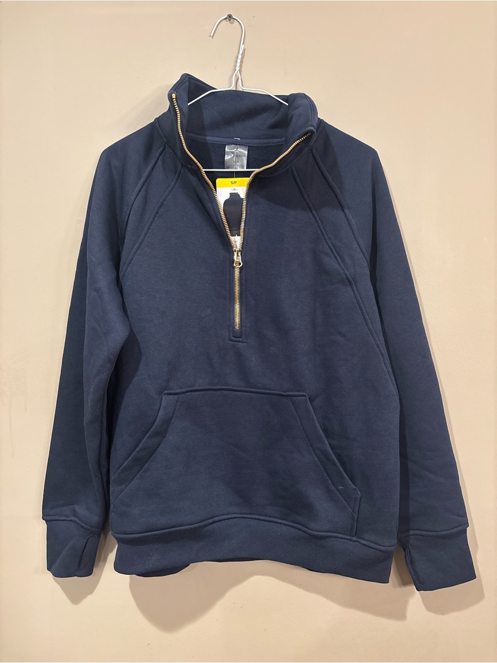 Danskin Navy Zip-Front Pullover